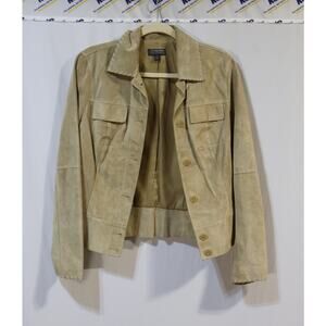 Classiques Entier Tan Leather Jacket Size 4